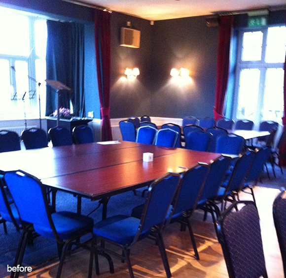 dining room before